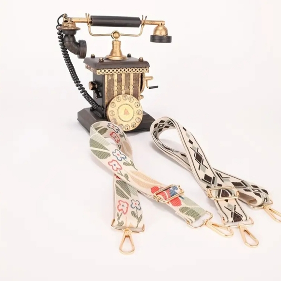 Vintage Pattern Shoulder Bag Strap/ Adjustable Strap Bag - Picture 4 of 7